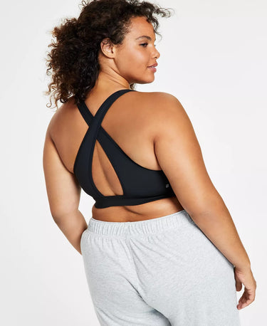 ID Ideology Women's Performance Plus Size Impact Sports Bra Black Size 2X