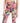 ID Ideology Women's Tropical Side Pocket Cropped Leggings Pink