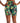 ID Ideology Women's Compression Tropical Print 7 Bike Shorts Black Size Medium