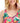 ID Ideology Women's Tropical Print Low Impact Sports Bra Pink Size X-Small