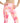 ID Ideology Women's Compression Petal Print Side Pocket Cropped Leggings Pink Size Small
