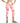 ID Ideology Women's Compression Petal Print Side Pocket Cropped Leggings Pink Size Small