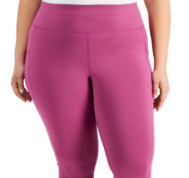 ID Ideology Women's Cropped Leggings Purple Size 3X