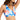 ID Ideology Women's Reef Low Impact Strappy Back Sports Bra Blue Size X-Large