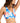 ID Ideology Women's Reef Low Impact Strappy Back Sports Bra Blue Size X-Large