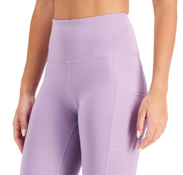 ID Ideology Women's Compression High Rise 10 Bike Shorts Purple Size Medium