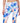 ID Ideology Women's Compression Petal Print Side Pocket Cropped Leggings Blue Size Small