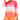 ID Ideology Women's Dip Dye Crewneck Top Orange Size X-Small