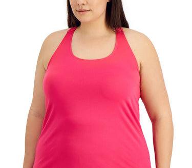 ID Ideology Women's Rainbow T Back Tank Top Pink