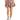 ID Ideology Women's Tropical Printed Pleated Skort Pink Size XX-Large
