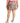 ID Ideology Women's Tropical Print Pleated Skort Pink Size 1X