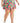 ID Ideology Women's Tropical Print Pleated Skort Pink Size 3X