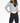 Body Wrappers - Long Sleeve Cropped Criss Cross Hoodie