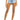 GOOD AMERICAN Womens Blue Stretch Zippered Pocketed Frayed Hem High Waist Shorts Juniors 15