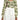 Ruched Crop Top - Olive Pink Watercolor Rose