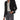 Calvin Klein Women's Two Button Lux Suit Blazer, Black, 2