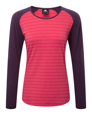 Women's Redline Long Sleeve Tee - Virtual Pink Stripe