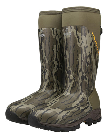 Muddy Outdoors DV8 17 1000 Gram Insulated Rubber Boots Mossy Oak Bottomland Men's Size 9