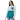 LLBean Women's Sweater Fleece Sherpa Hybrid Jacket - Smoky Blue/Dark Pine