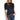 CeCe 3/4 Puffed Sleeve Mock Neck Top Rich Black LG