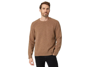 LLBean Rangeley Merino Crew Neck Sweater - Men's Taupe Heather