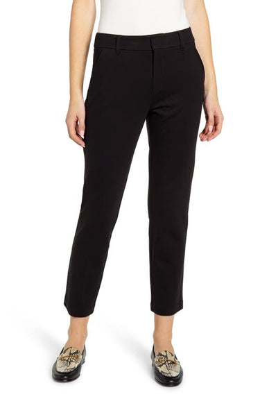 Wit & Wisdom 'Ab'Solution High Waist Crop Trousers in Black, Size 6