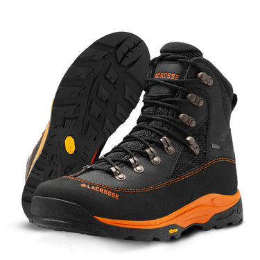 LaCrosse Mens Ursa MS 7 GTX Waterproof Hunting Boots Gunmetal Orange Size 8