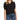 CeCe Sportswear Women's Short Sleeve V-Neck Ruffled TOP with Bow, Rich Black, XL