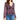 Q & A Womens V-Neck Ruffled Top Purple M