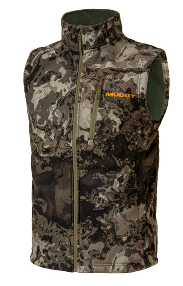 Muddy Outdoors Mens TRX Softshell Vest Veil Canyon Grey Large
