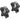 Leupold 175118 BackCountry Cross-Slot Ring Set 1 Diam High Aluminum Black Matte