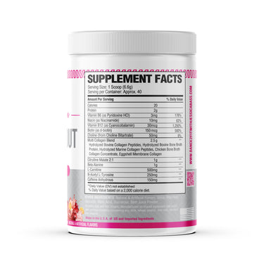 D2Fit (By Jessica Bass) Women’s Pre Workout Multi Collagen (2.5g) + Biotin (150mcg) - Supports Healthy Hair, Skin & Nails, Supports Increased Energy, Focus & Endurance - Sour Gummy