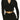 Naked Wardrobe Loosen Up My Buttons Top in Black, Size X-Large