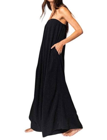 Bucketlist - Jana Strapless Flowy Jumpsuit