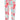 zella Live In Reversible Yoke Leggings in Pink Confetti Color Clouds, Size Large