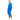 Women's Faux Leather Trench Coat - Blue