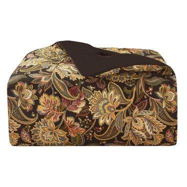 Stefania King Comforter Set - Black (4-Piece) by Five Queens Court