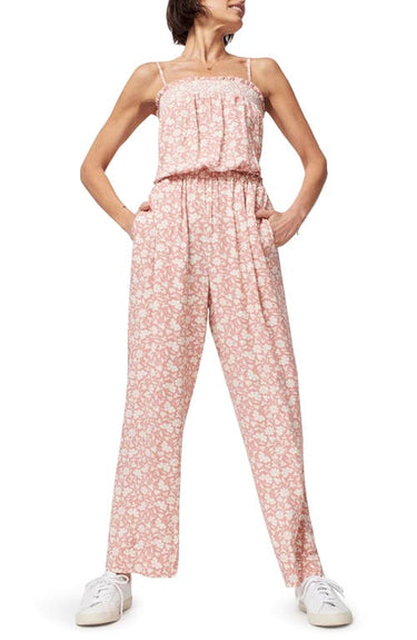 Faherty Renata Floral Jumpsuit in Coral Nusa Floral  Size Xx-Large