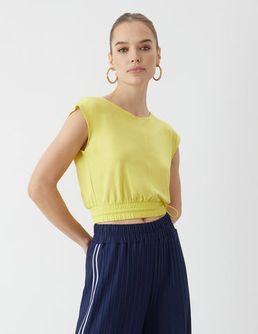 GSTQ Drawstring Crop Top - XL