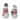 At Home w/ Jorge Parez Set of 2 Glittered White Resin Snowmen