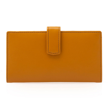 Madi Claire Two-tone Leather Fold Over Wallet Credit Card Organizer