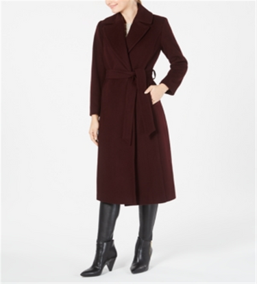 Forecaster Women's Wool Blend Long Maxi Coat Red Size 18