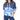 Calvin Klein Women's High Tide Tie-Dyed Cropped Hoodie Blue Size X-Small