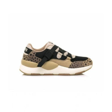 Mustang Women’s Taupe Max Lace-Up Sneakers