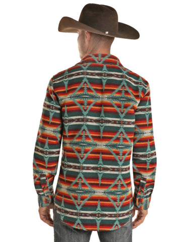 Powder River - Aztec Wool Blend Shirt Jacket