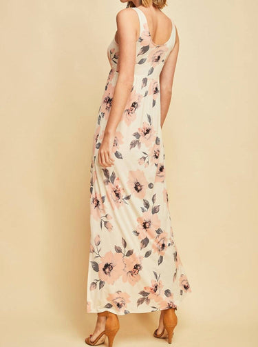 Entro - Floral Crewneck Maxi Dress