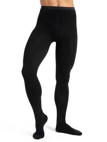 Capezio - Men's Knit Footed Tights With Back Seams