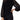 French Connection Melody Mixed Media Mock Neck Sweater in Black, Size X-Large