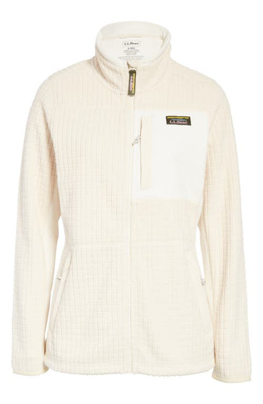 LLBean Mountain Classic Windproof Fleece Jacket - Natural Bone