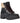 Steve Madden - Women's Leather Faux Shearling Lace Up Lug Sole Hiker Bootie
